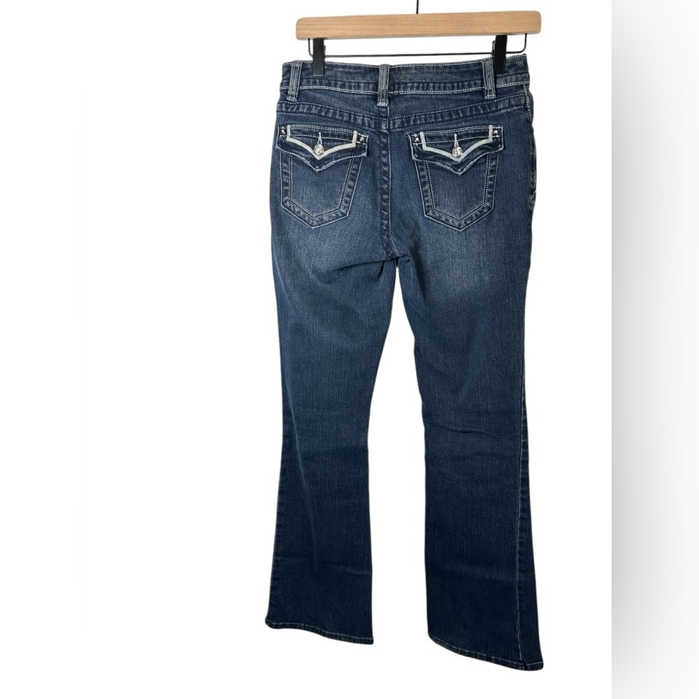 Apt. 9 Women’s Modern Fit Bootcut Jeans Size 4 Dark Wash Denim - Picture 4 of 7